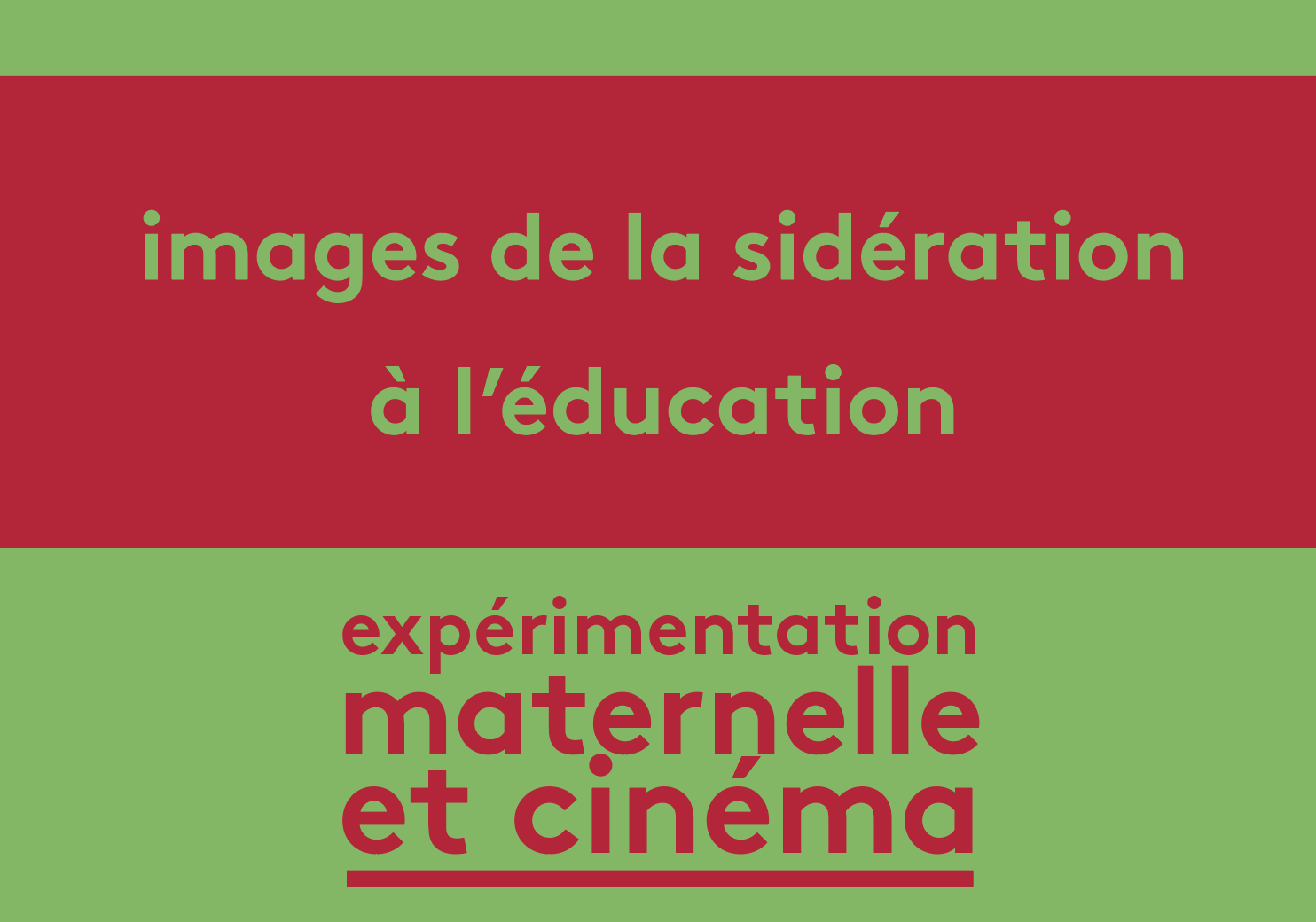 Images de la sidération à l'éducation