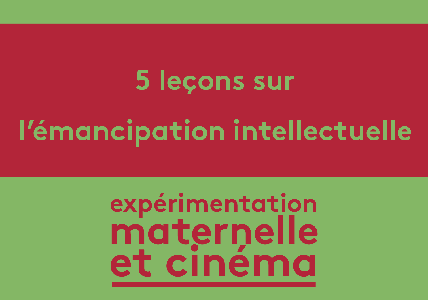 5 leçons sur l'émancipation intellectuelle