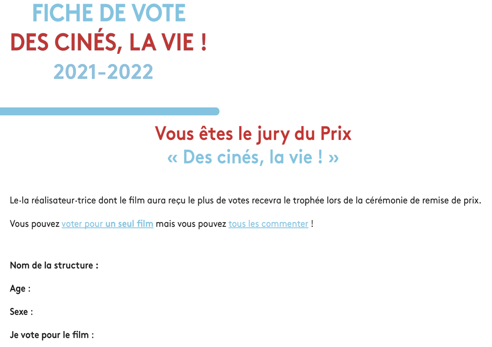 Bulletin de vote