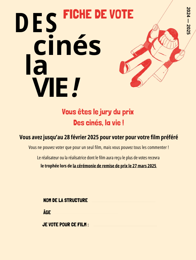 Fiche de vote 2024 - 2025