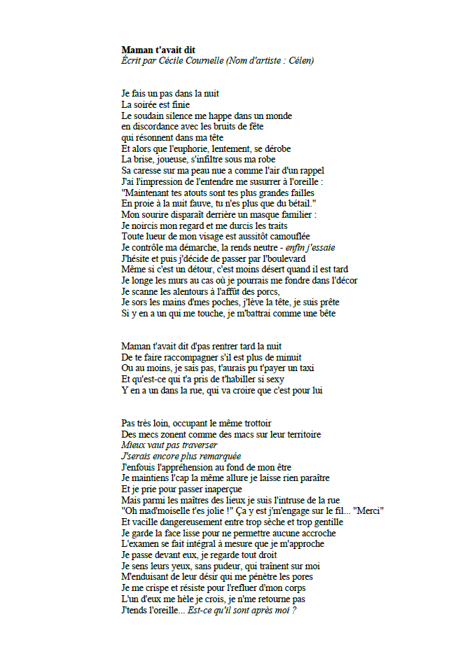 Paroles