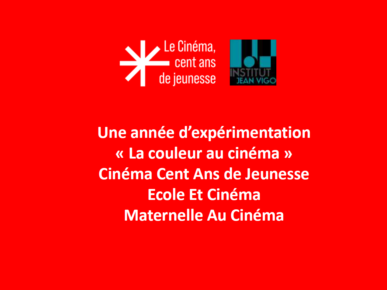 Une année d'expérimentation